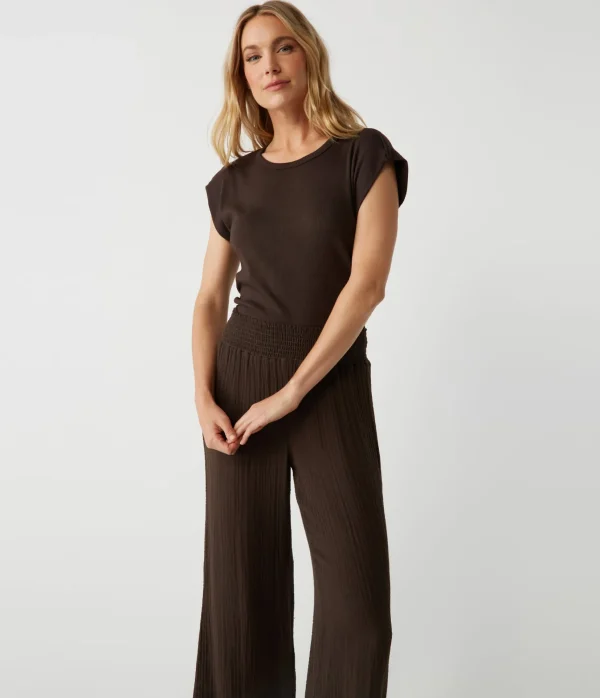 Michael Stars Joni Power Shoulder Tee- Tops, Blouses & Shirts | T-Shirts