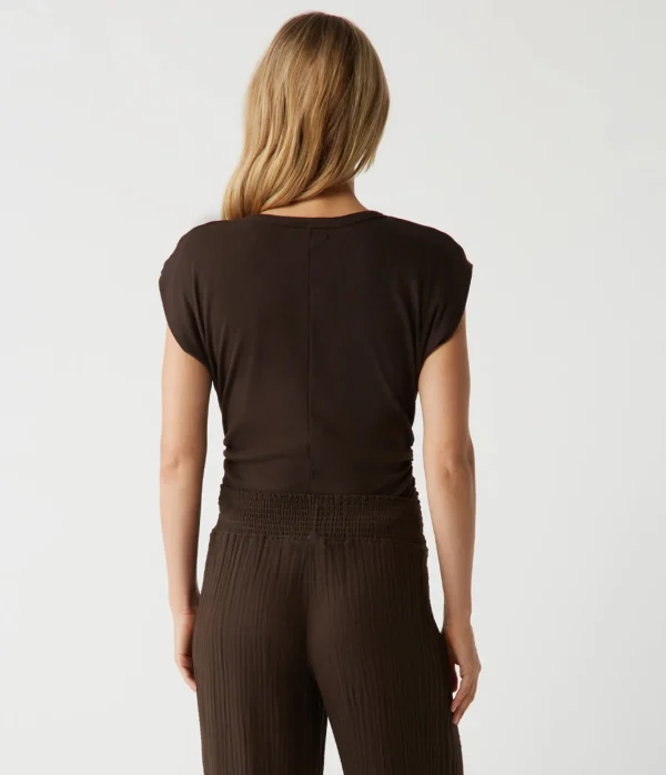 Michael Stars Joni Power Shoulder Tee- Tops, Blouses & Shirts | T-Shirts