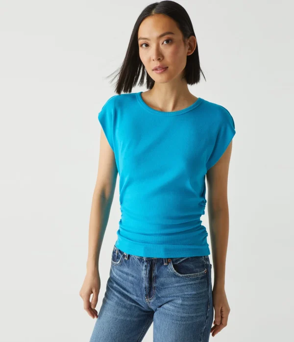 Michael Stars Joni Power Shoulder Tee- Tops, Blouses & Shirts | T-Shirts