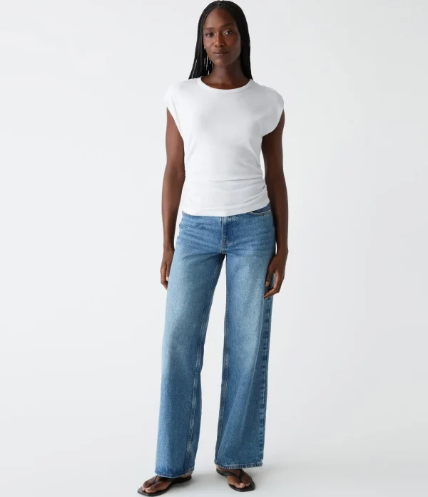 Michael Stars Joni Power Shoulder Tee- Tops, Blouses & Shirts | T-Shirts