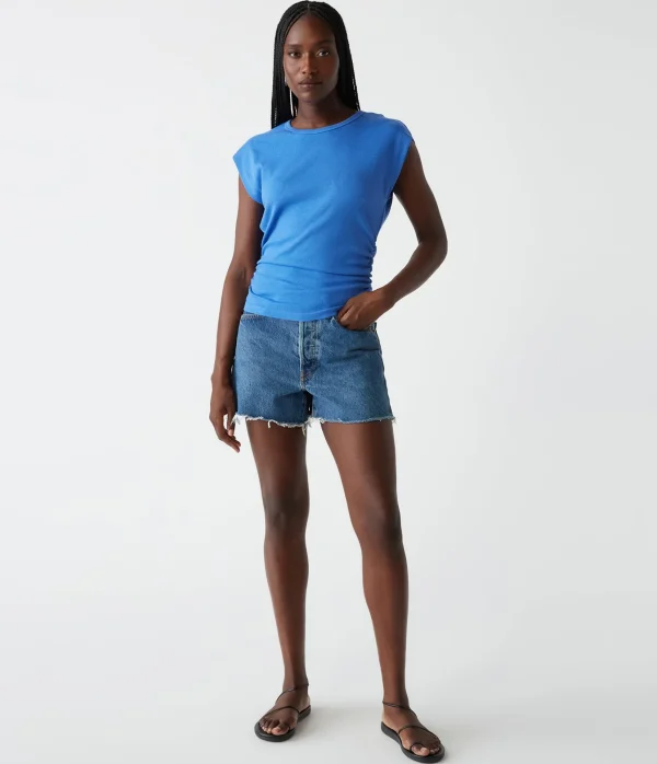 Michael Stars Joni Power Shoulder Tee- Tops, Blouses & Shirts | T-Shirts