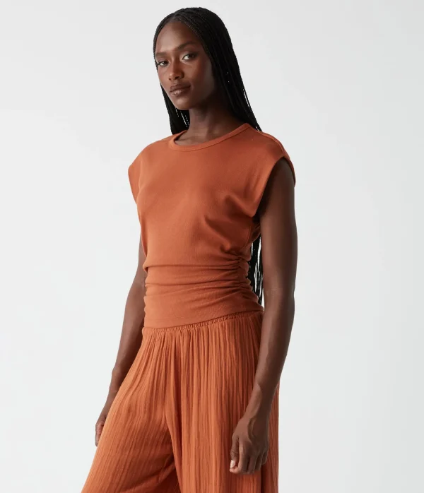 Michael Stars Joni Power Shoulder Tee- Tops, Blouses & Shirts | T-Shirts
