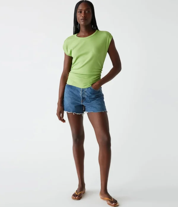 Michael Stars Joni Power Shoulder Tee- Tops, Blouses & Shirts | T-Shirts