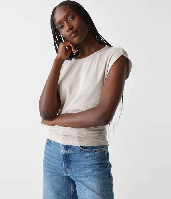Michael Stars Joni Power Shoulder Tee- Tops, Blouses & Shirts | T-Shirts