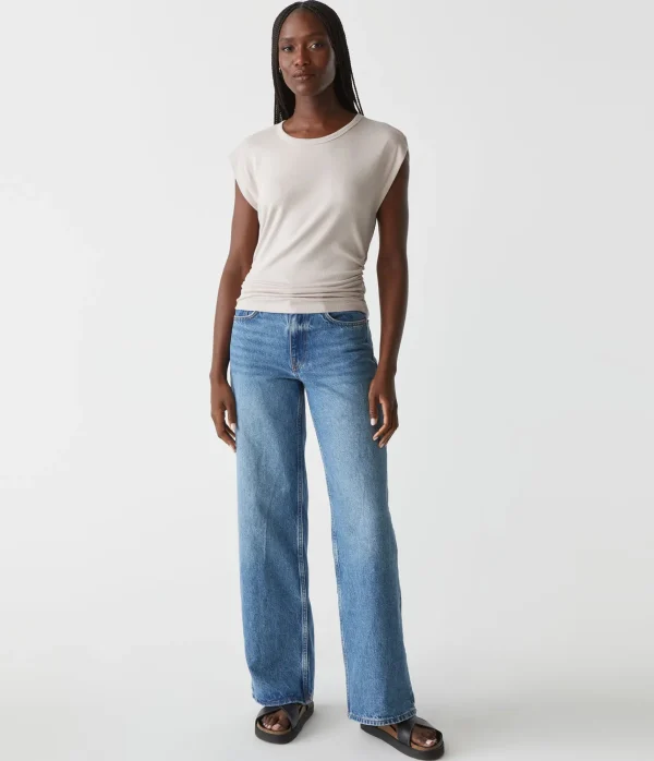 Michael Stars Joni Power Shoulder Tee- Tops, Blouses & Shirts | T-Shirts
