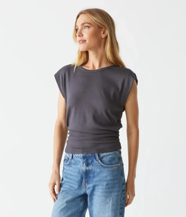 Michael Stars Joni Power Shoulder Tee- Tops, Blouses & Shirts | T-Shirts