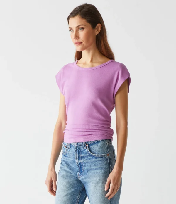 Michael Stars Joni Power Shoulder Tee- Tops, Blouses & Shirts | T-Shirts
