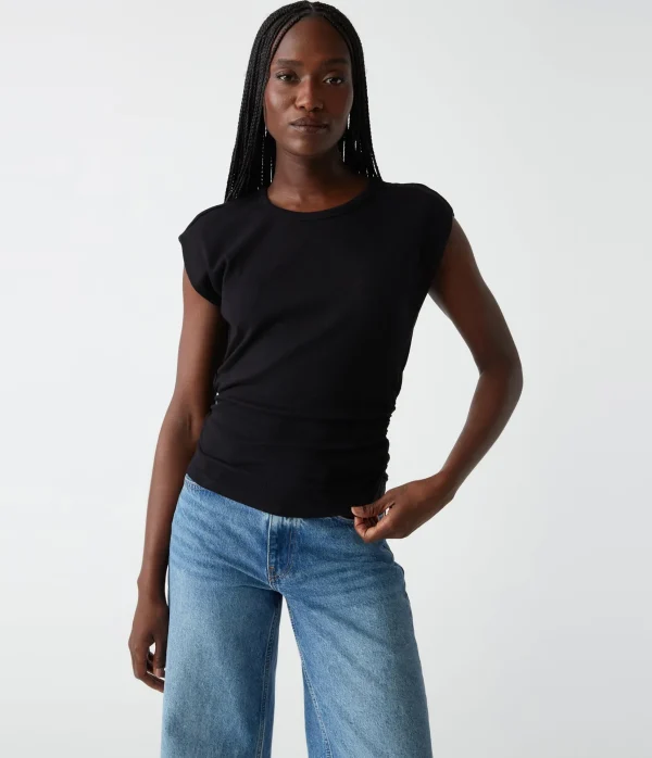 Michael Stars Joni Power Shoulder Tee- Tops, Blouses & Shirts | T-Shirts