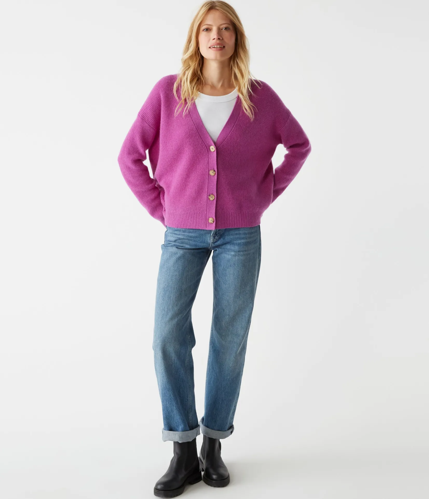 julia_cashmere_cardigan_1.webp Michael Stars Julia Cashmere Cardigan- Sweaters & Cardigans
