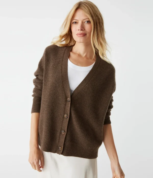 Michael Stars Julia Cashmere Cardigan- Sweaters & Cardigans