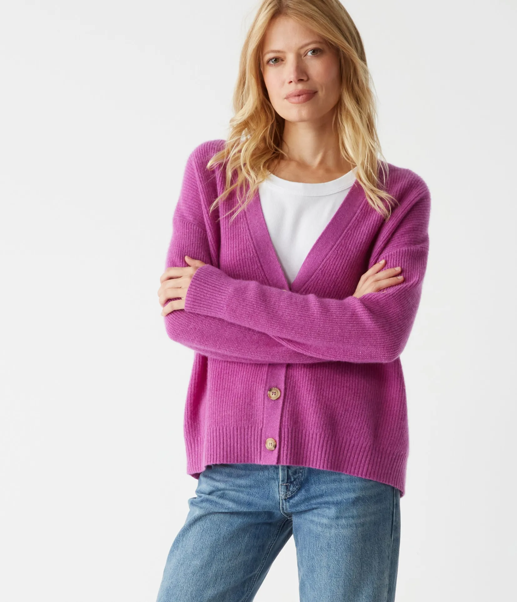 julia_cashmere_cardigan_2.webp Michael Stars Julia Cashmere Cardigan- Sweaters & Cardigans