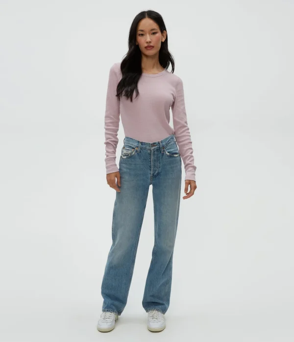 Michael Stars Juliet Thermal Tee- T-Shirts | Loungewear