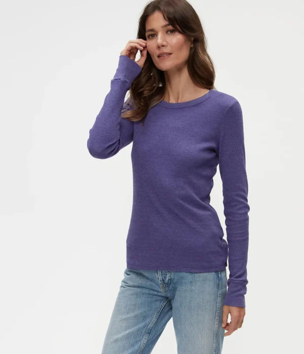 Michael Stars Juliet Thermal Tee- T-Shirts | Loungewear