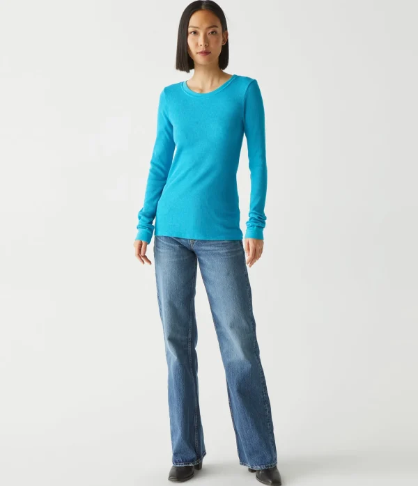 Michael Stars Juliet Thermal Tee- T-Shirts | Loungewear