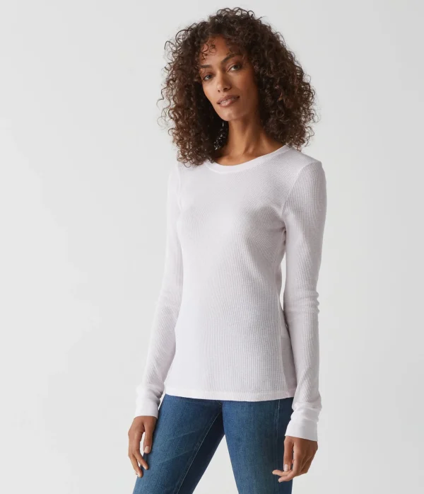 Michael Stars Juliet Thermal Tee- T-Shirts | Loungewear