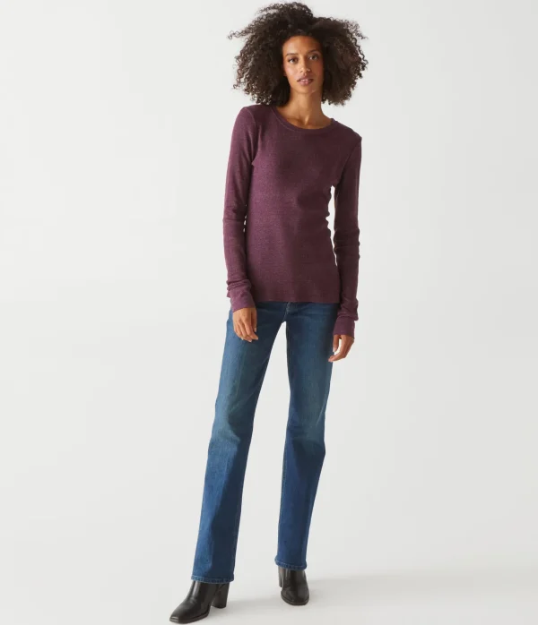 Michael Stars Juliet Thermal Tee- T-Shirts | Loungewear