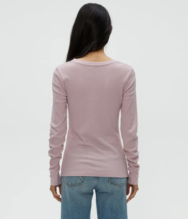 Michael Stars Juliet Thermal Tee- T-Shirts | Loungewear