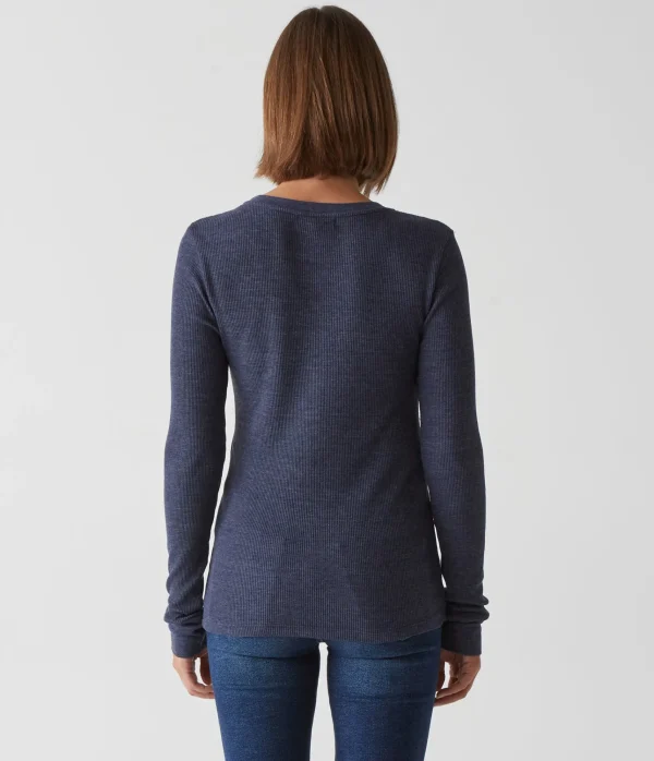 Michael Stars Juliet Thermal Tee- T-Shirts | Loungewear