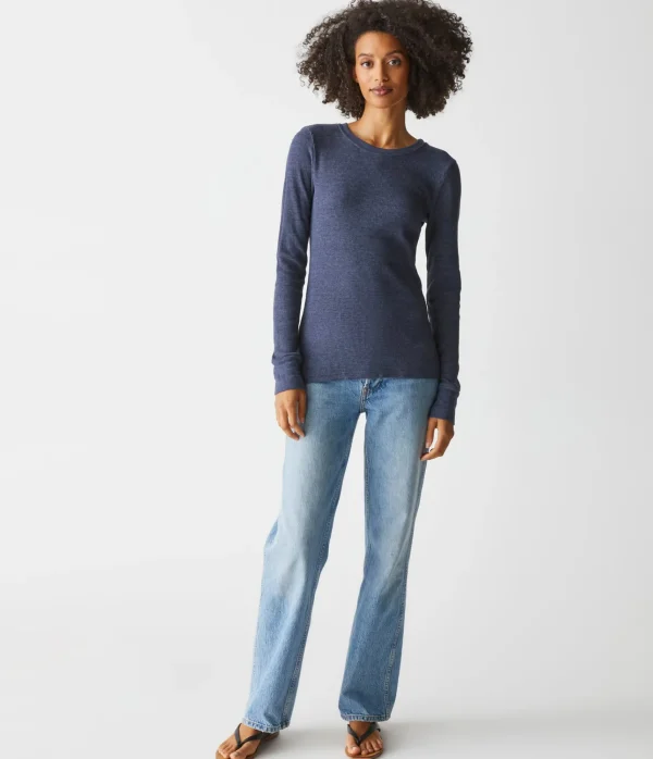 Michael Stars Juliet Thermal Tee- T-Shirts | Loungewear