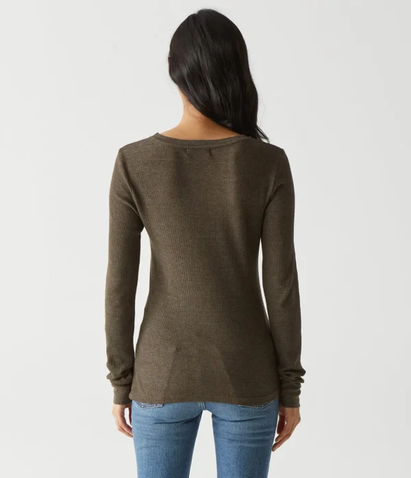 Michael Stars Juliet Thermal Tee- T-Shirts | Loungewear