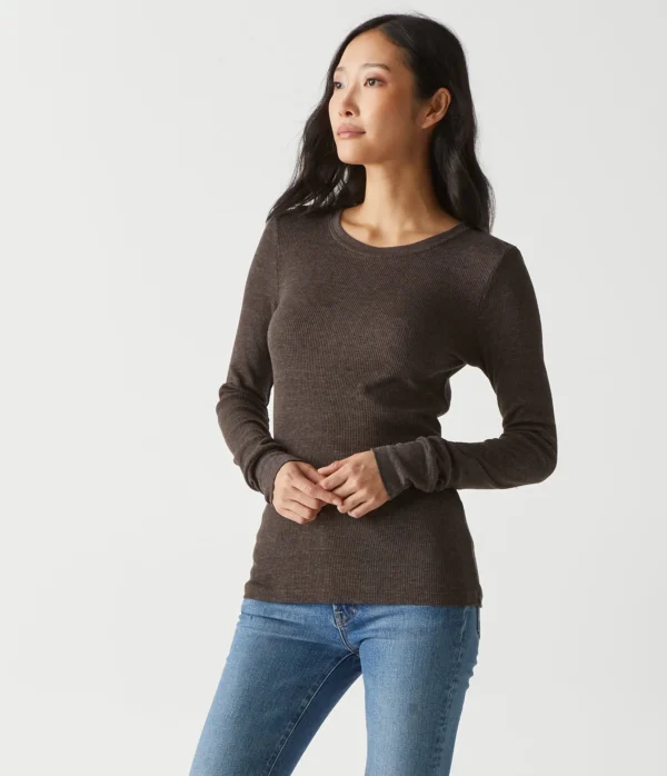 Michael Stars Juliet Thermal Tee- T-Shirts | Loungewear