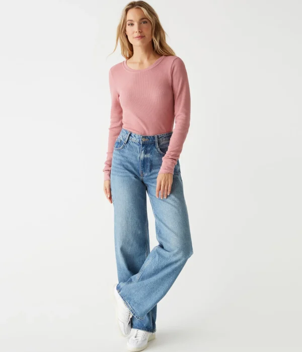Michael Stars Juliet Thermal Tee- T-Shirts | Loungewear