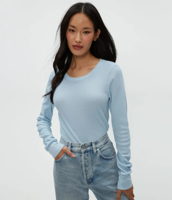 Michael Stars Juliet Thermal Tee- T-Shirts | Loungewear