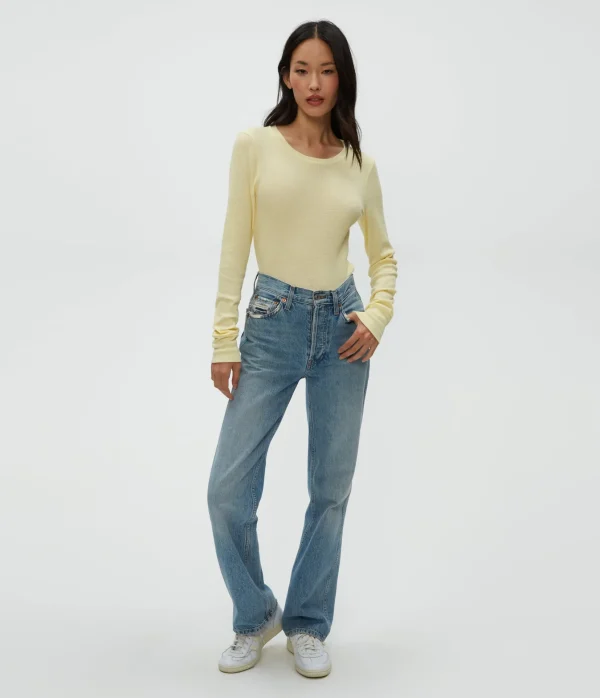 Michael Stars Juliet Thermal Tee- T-Shirts | Loungewear