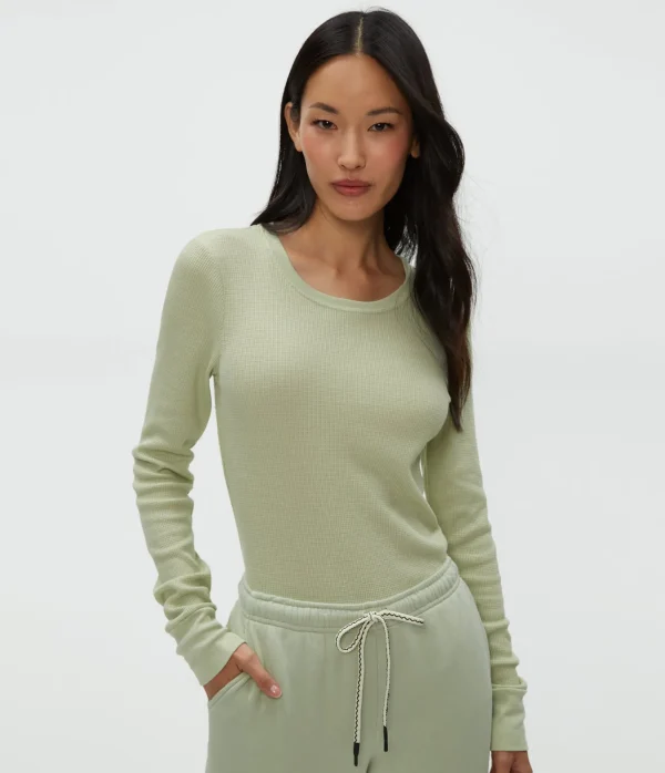 Michael Stars Juliet Thermal Tee- T-Shirts | Loungewear
