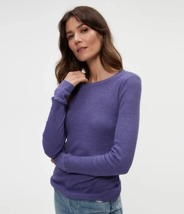 Michael Stars Juliet Thermal Tee- T-Shirts | Loungewear