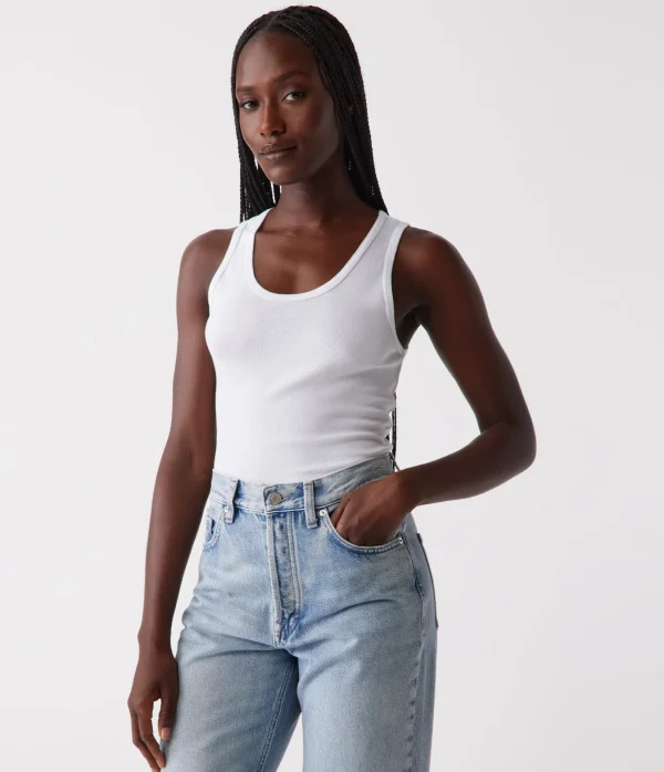 Michael Stars Juno Scoop Neck Tank- Tank Tops | Supima Cotton T-Shirts