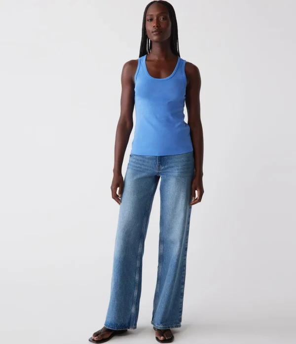 Michael Stars Juno Scoop Neck Tank- Tank Tops | Supima Cotton T-Shirts