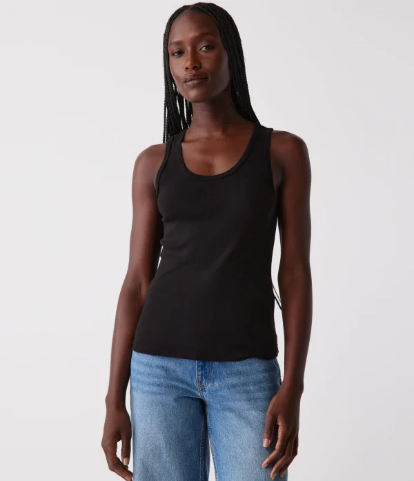 Michael Stars Juno Scoop Neck Tank- Tank Tops | Supima Cotton T-Shirts