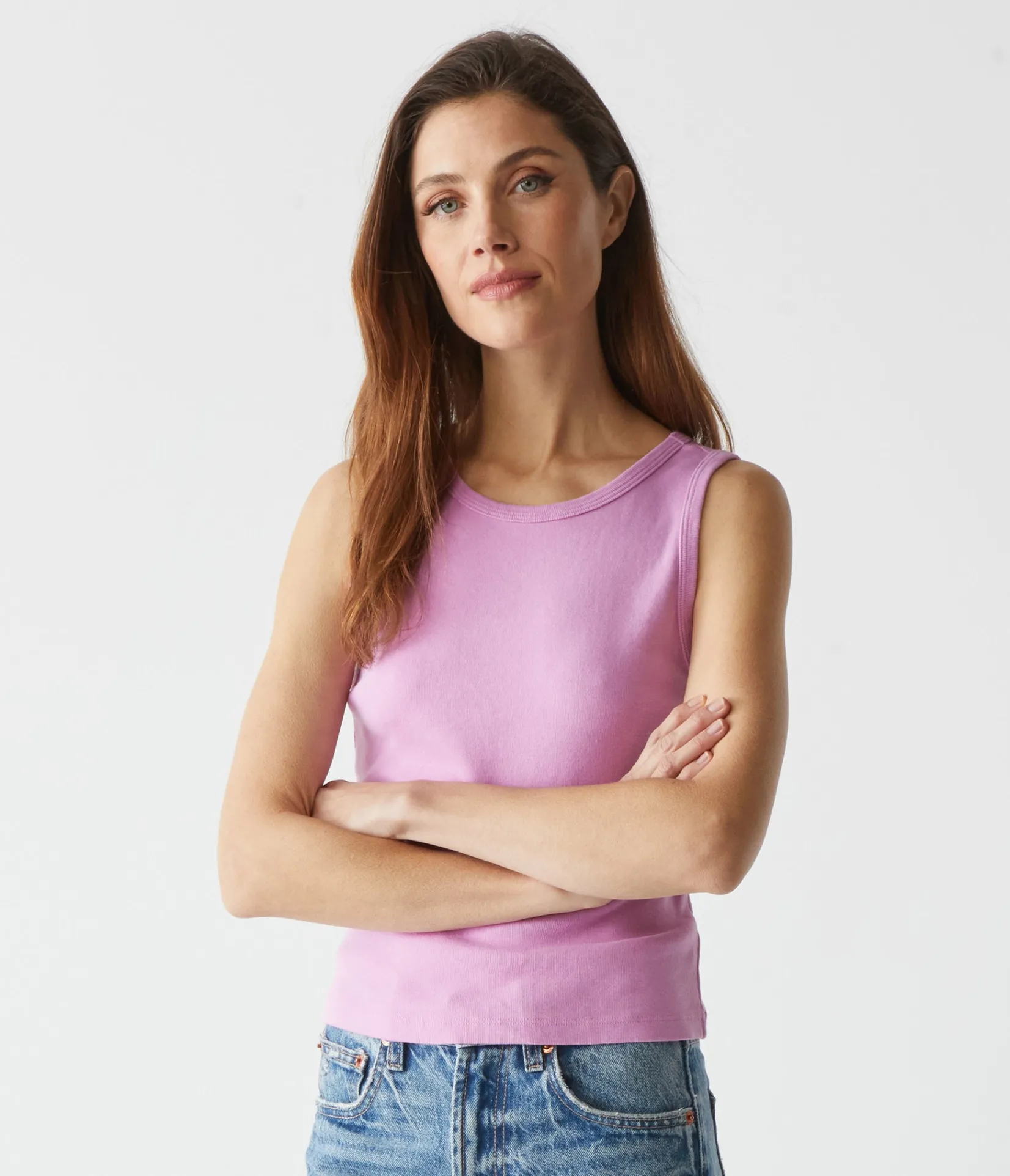 kendall_cropped_tank_0.webp Michael Stars Kendall Cropped Tank- Tank Tops | 1x1 Cotton T-Shirts