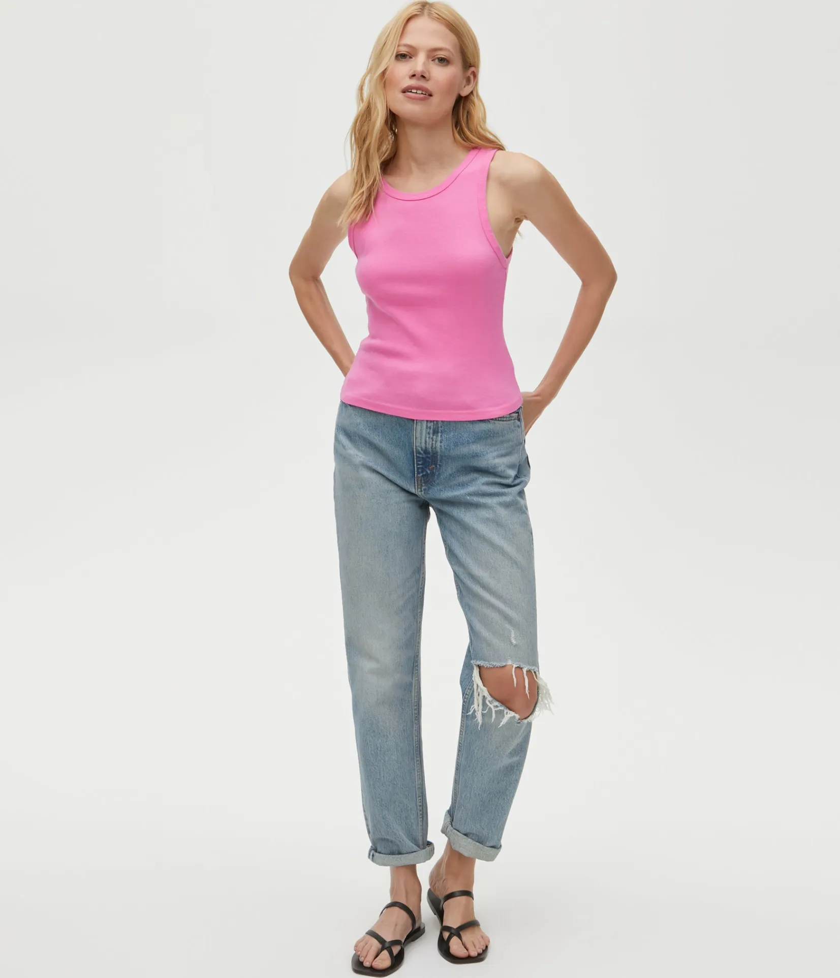 kendall_cropped_tank_17.webp Michael Stars Kendall Cropped Tank- Tank Tops | 1x1 Cotton T-Shirts