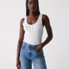 Michael Stars Kris Snap Front Tank- Tank Tops | Ultra Rib T-Shirts