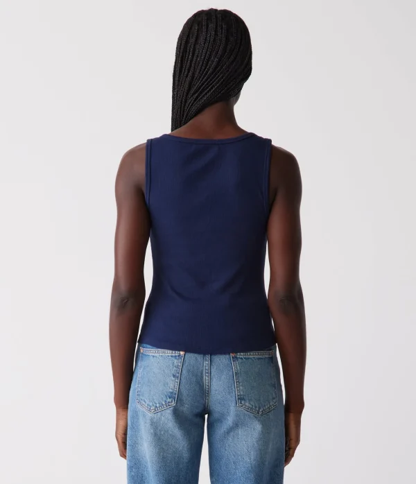 Michael Stars Kris Snap Front Tank- Tank Tops | Ultra Rib T-Shirts