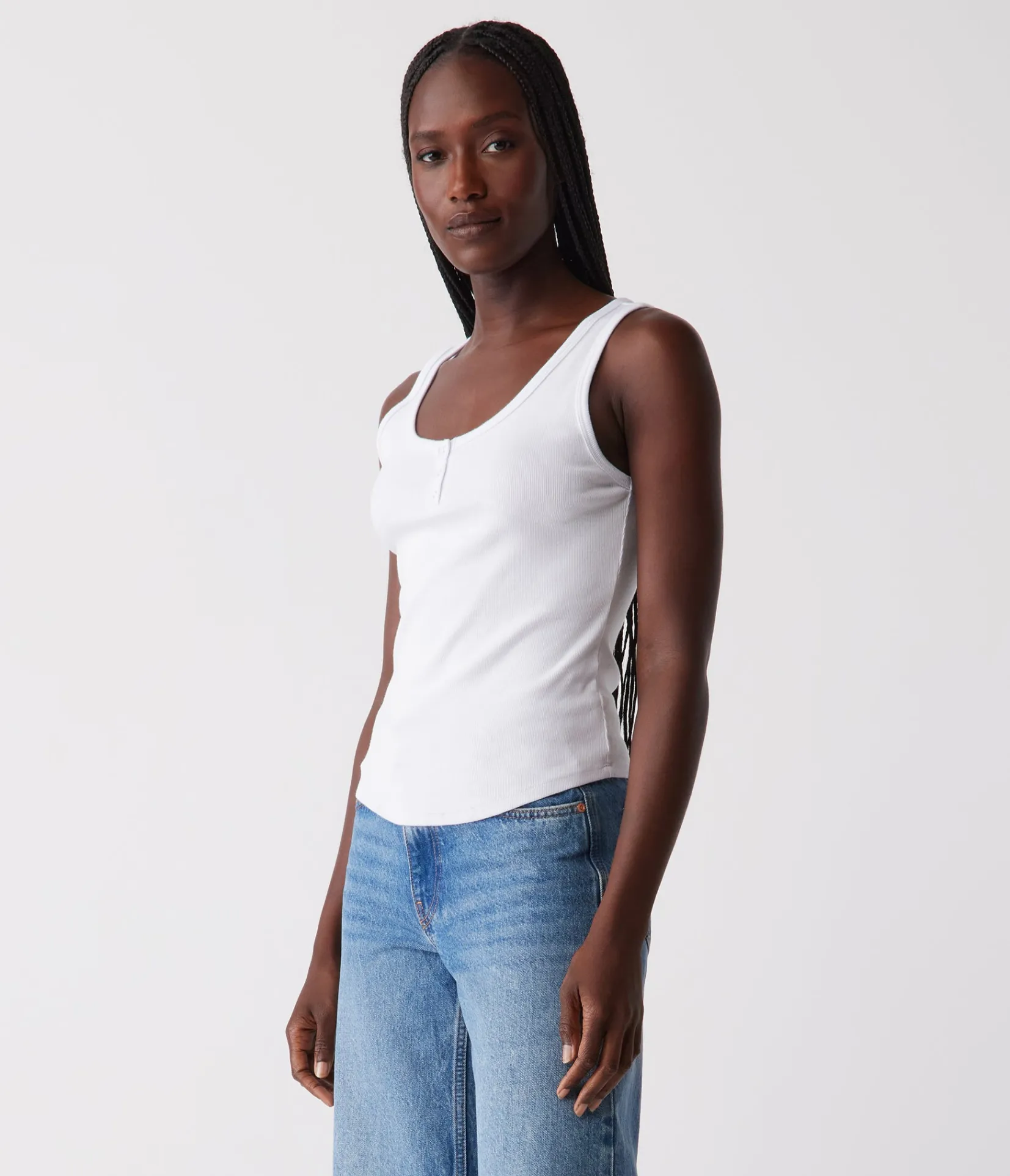 kris_snap_front_tank_2.webp Michael Stars Kris Snap Front Tank- Tank Tops | Ultra Rib T-Shirts