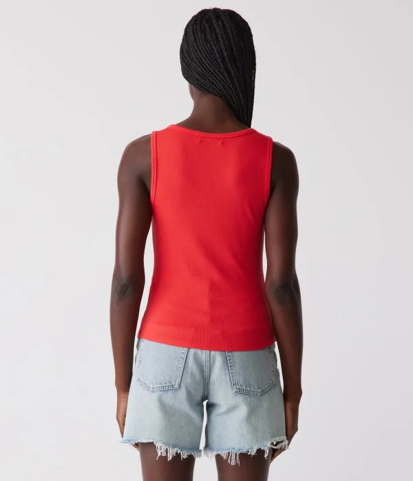 Michael Stars Kris Snap Front Tank- Tank Tops | Ultra Rib T-Shirts