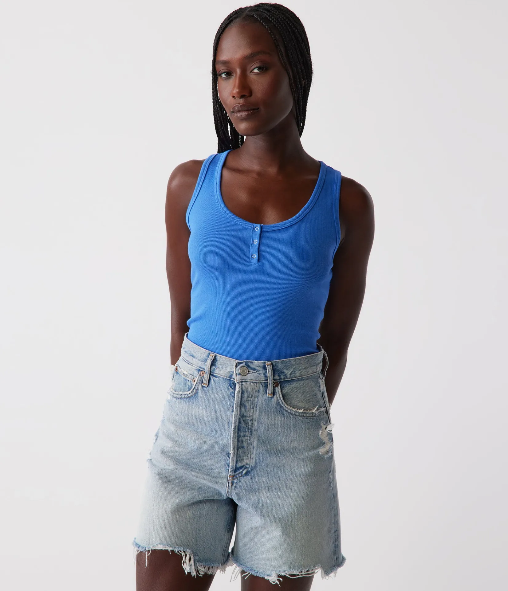 kris_snap_front_tank_28.webp Michael Stars Kris Snap Front Tank- Tank Tops | Ultra Rib T-Shirts