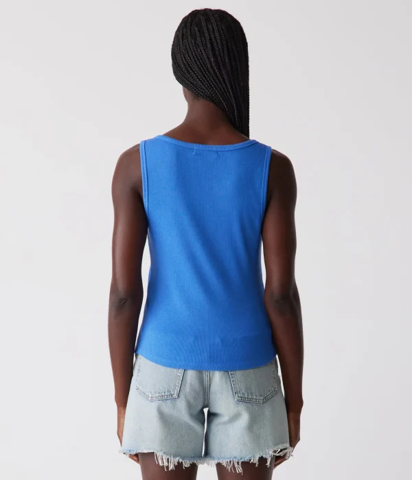 Michael Stars Kris Snap Front Tank- Tank Tops | Ultra Rib T-Shirts