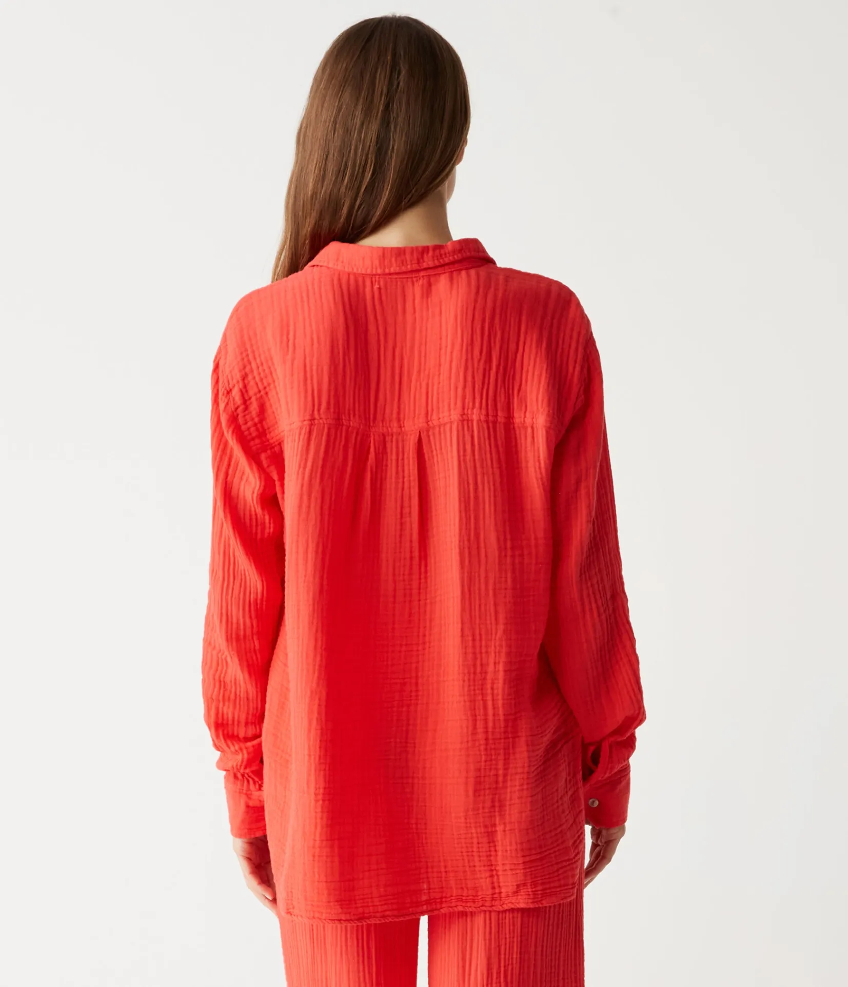 leo_gauze_button_down_shirt_19.webp Michael Stars Leo Gauze Button Down Shirt- Tops, Blouses & Shirts