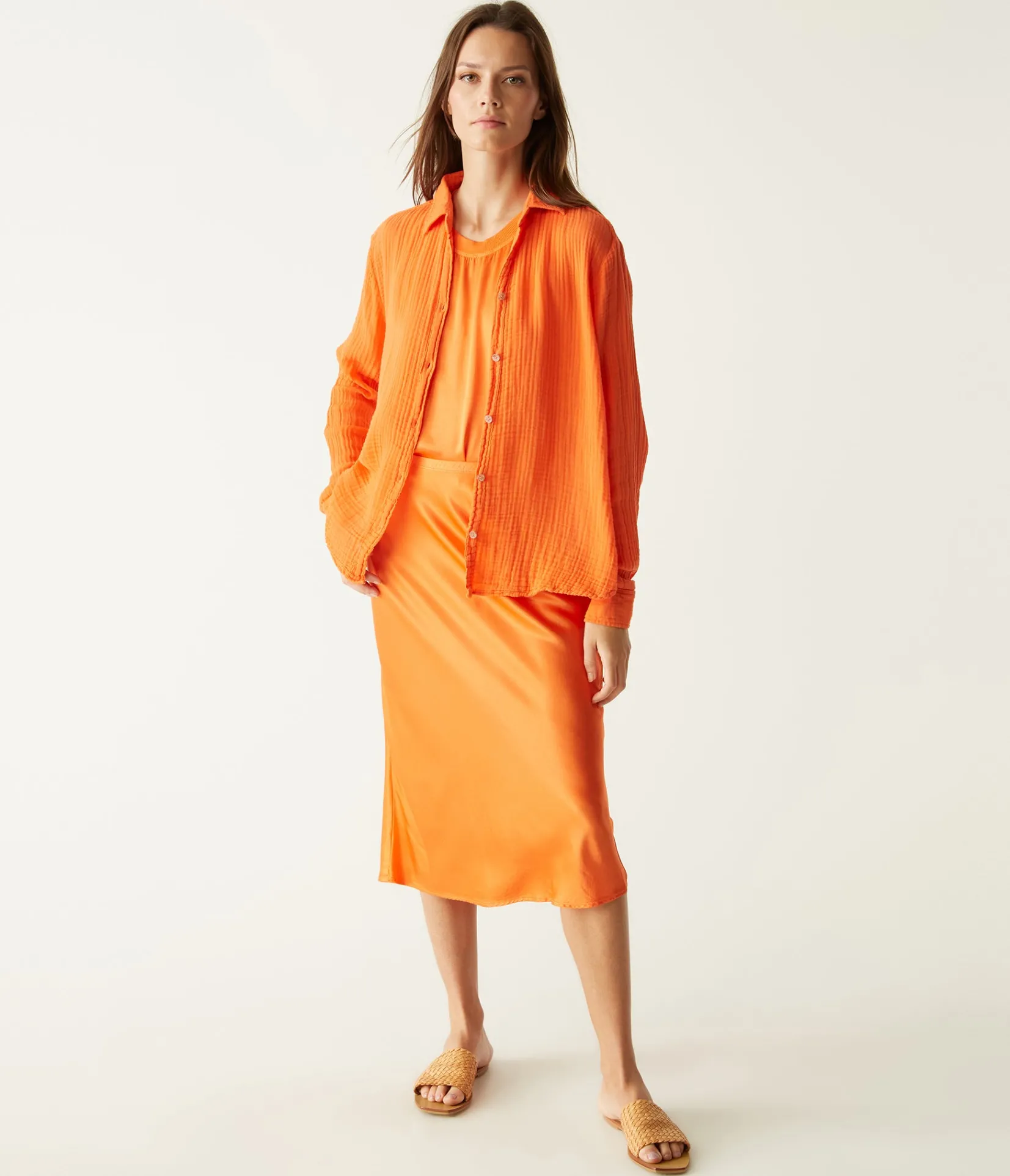 leo_gauze_button_down_shirt_29.webp Michael Stars Leo Gauze Button Down Shirt- Tops, Blouses & Shirts