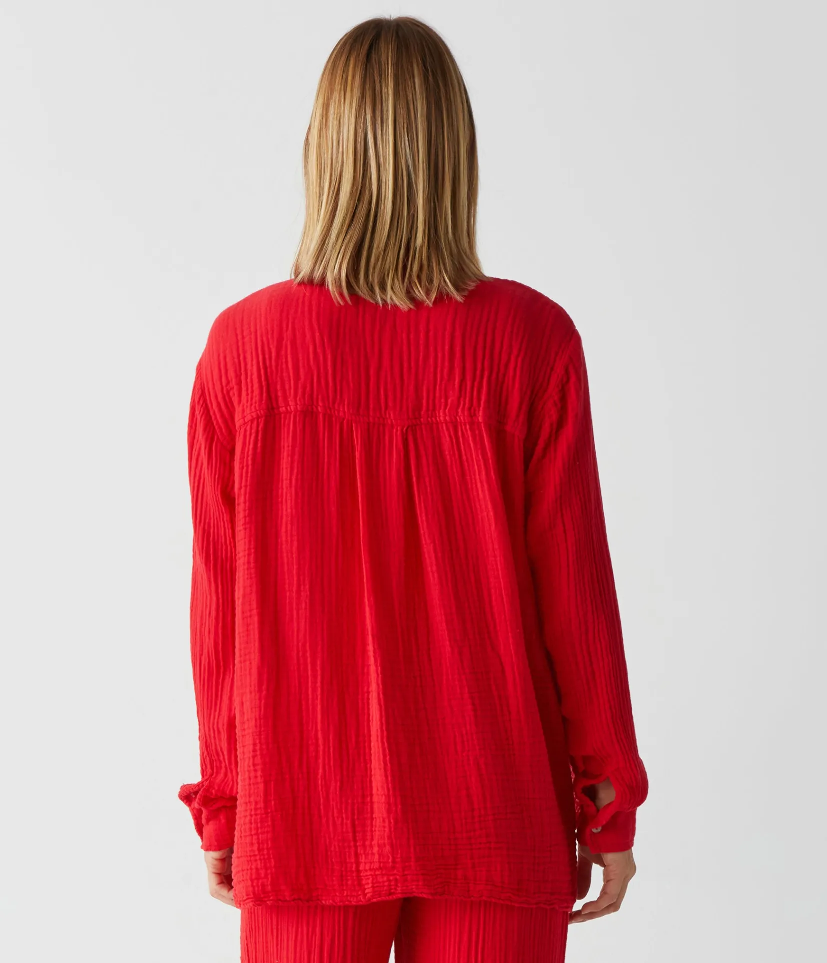 leo_gauze_button_down_shirt_3.webp Michael Stars Leo Gauze Button Down Shirt- Tops, Blouses & Shirts