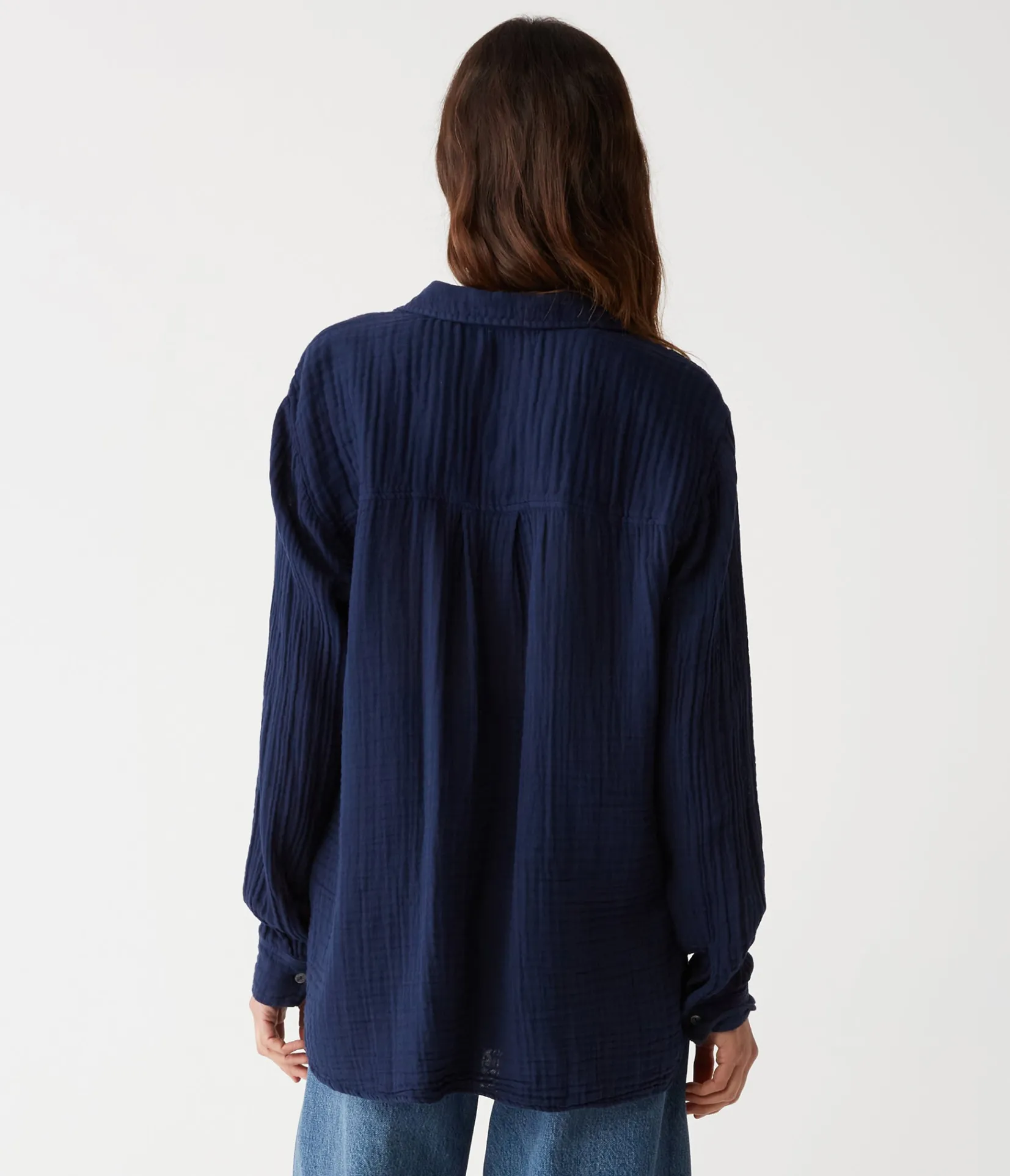 leo_gauze_button_down_shirt_71.webp Michael Stars Leo Gauze Button Down Shirt- Tops, Blouses & Shirts