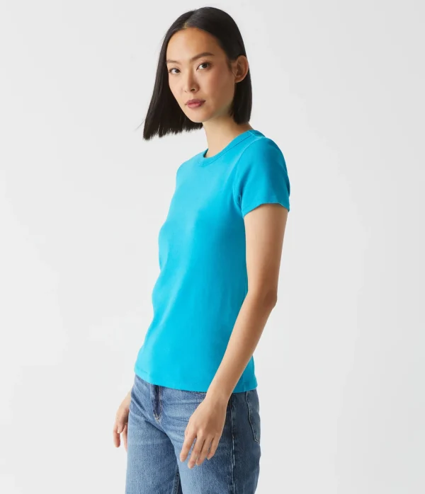 Michael Stars Lexy Tee- T-Shirts | 1x1 Cotton T-Shirts