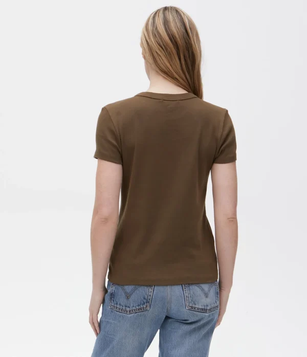 Michael Stars Lexy Tee- T-Shirts | 1x1 Cotton T-Shirts