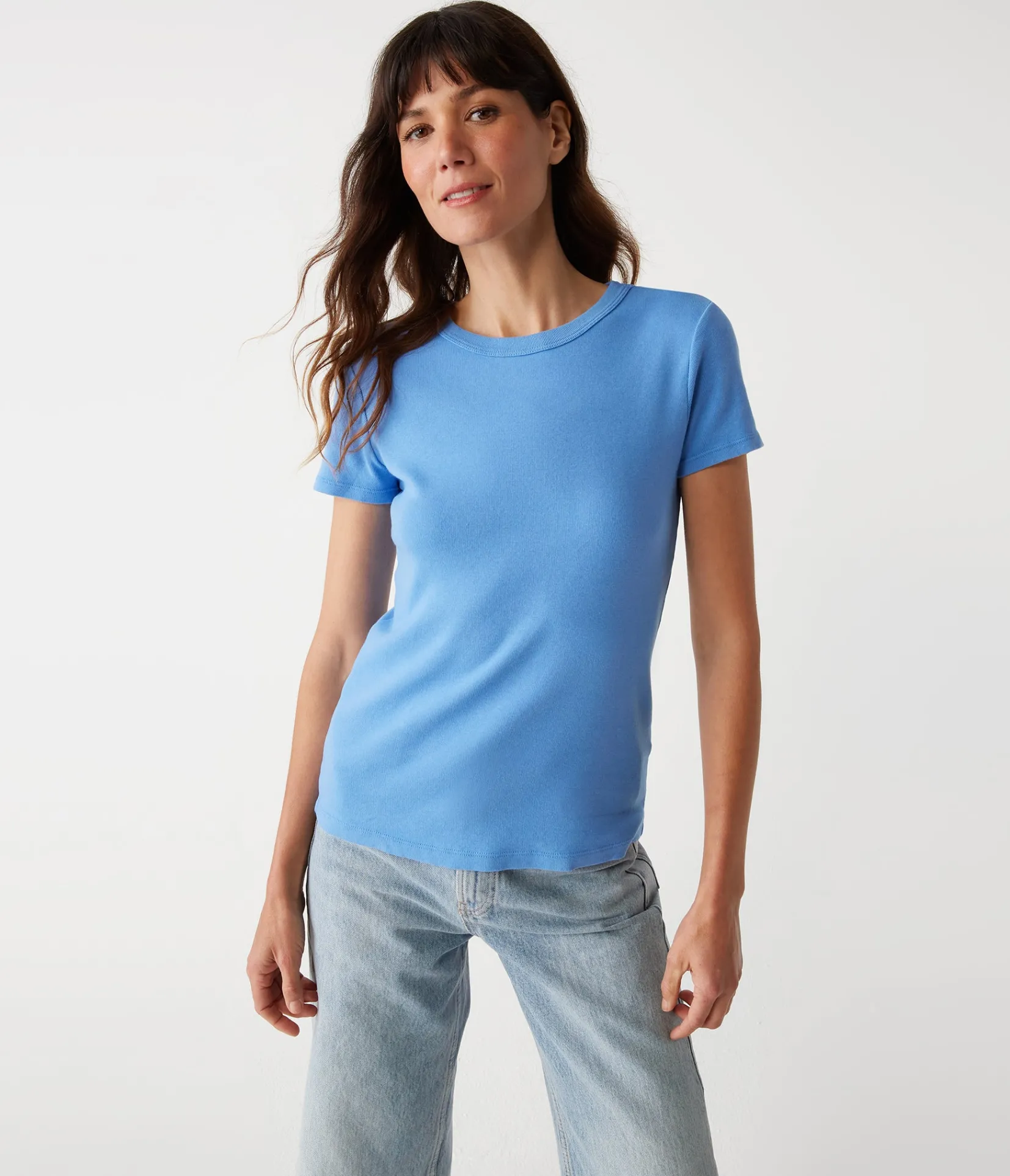lexy_tee_136.webp Michael Stars Lexy Tee- T-Shirts | 1x1 Cotton T-Shirts