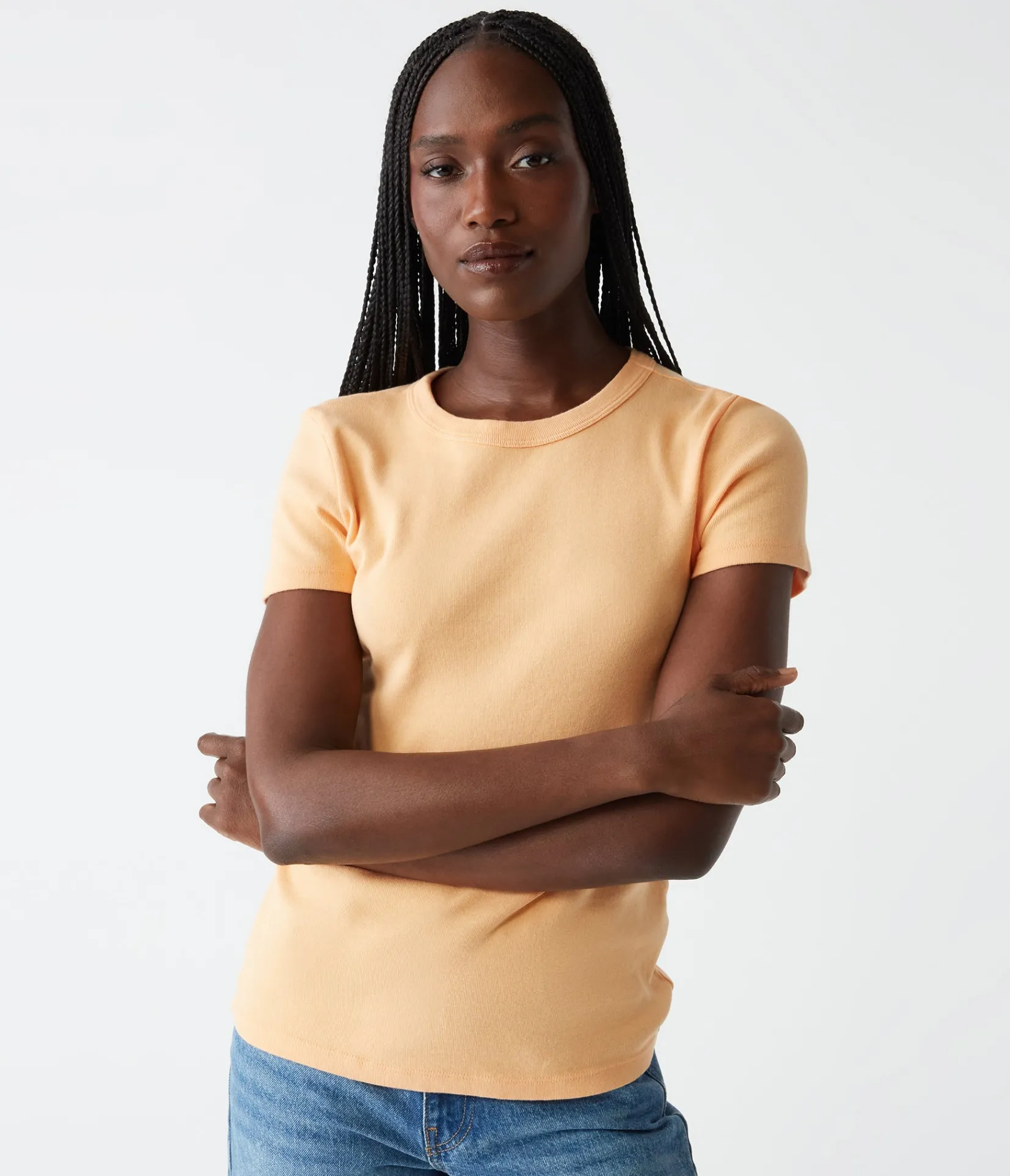lexy_tee_140.webp Michael Stars Lexy Tee- T-Shirts | 1x1 Cotton T-Shirts