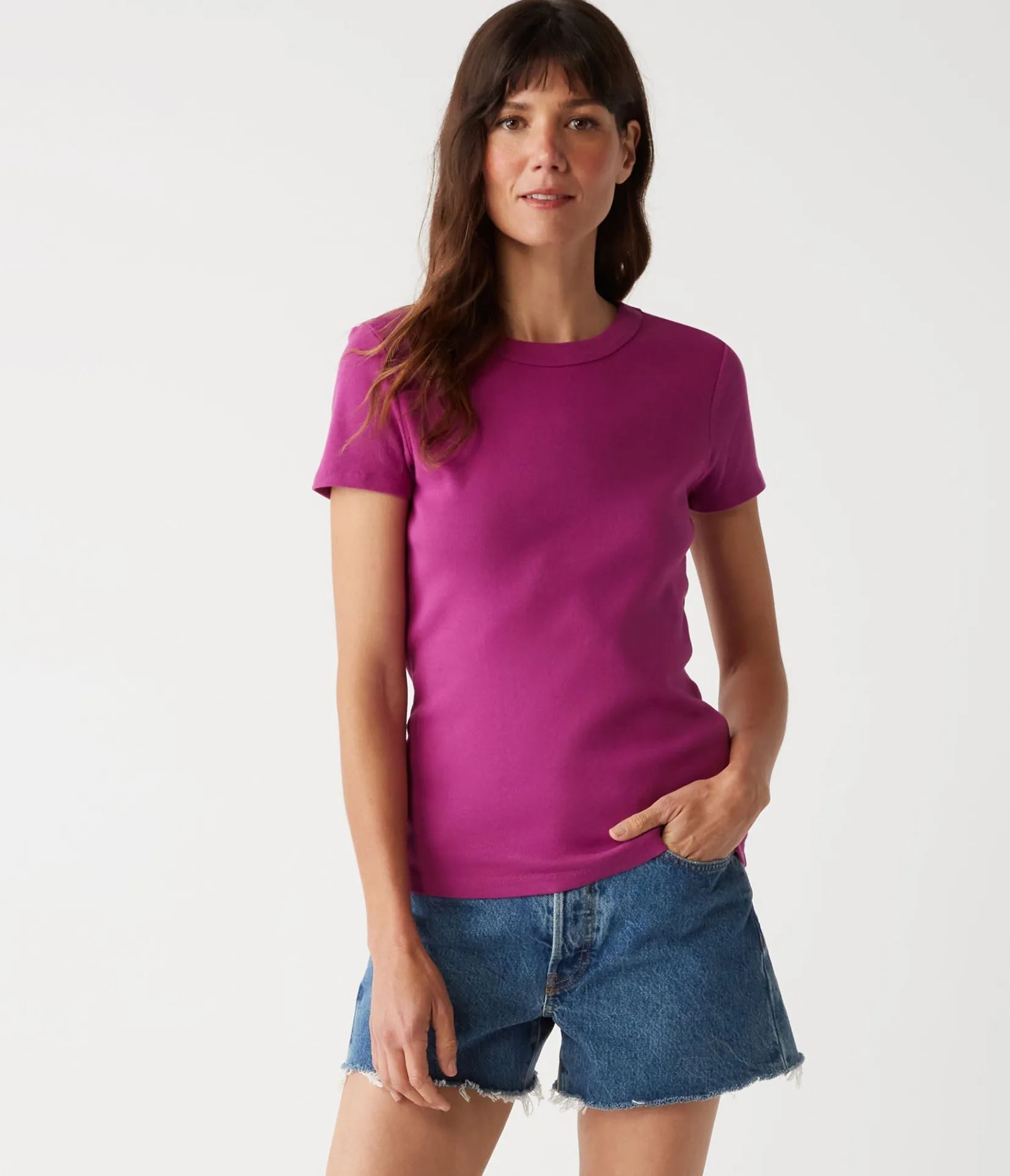 lexy_tee_146.webp Michael Stars Lexy Tee- T-Shirts | 1x1 Cotton T-Shirts